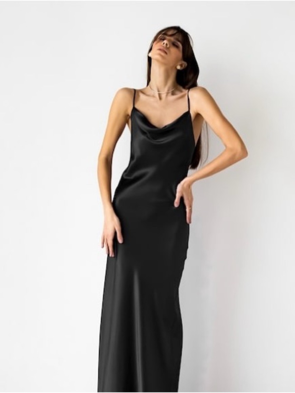 Topshop satin slip dress